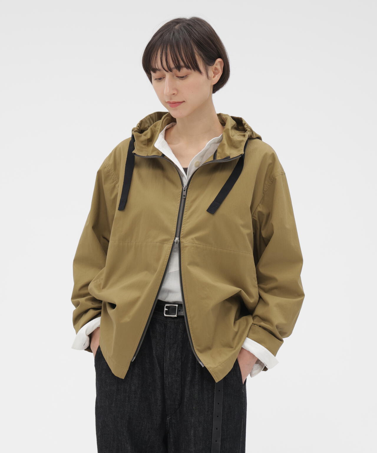 WASHED SLUB COTTON TWILL BLOUSON