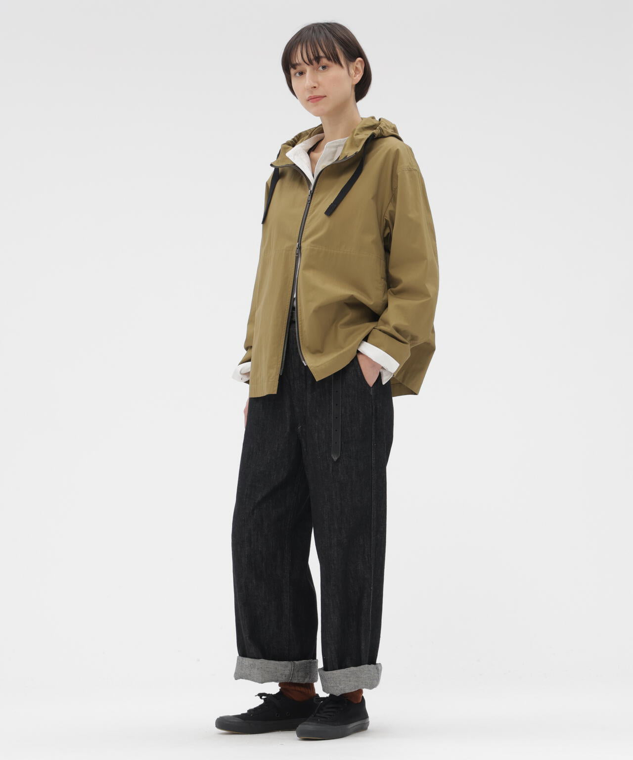 WASHED SLUB COTTON TWILL BLOUSON
