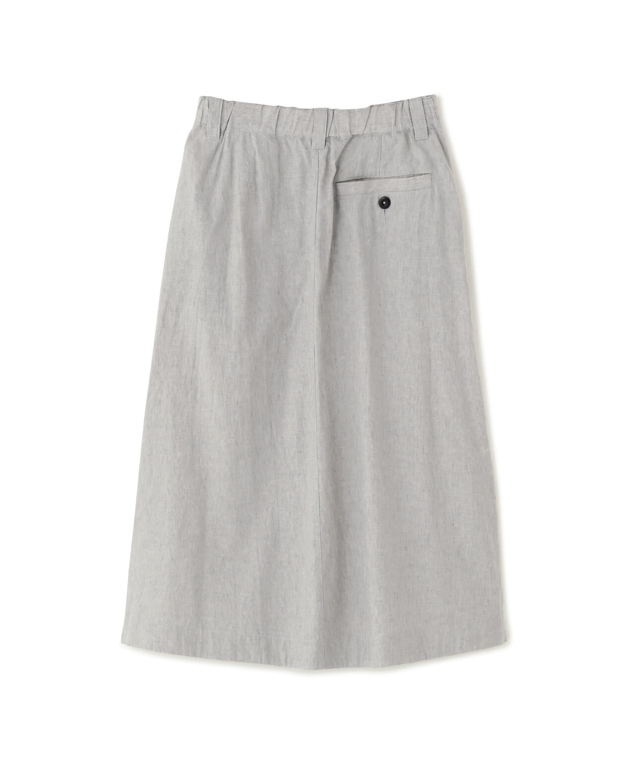FADED LINEN COTTON PLAINWEAVE SKIRT