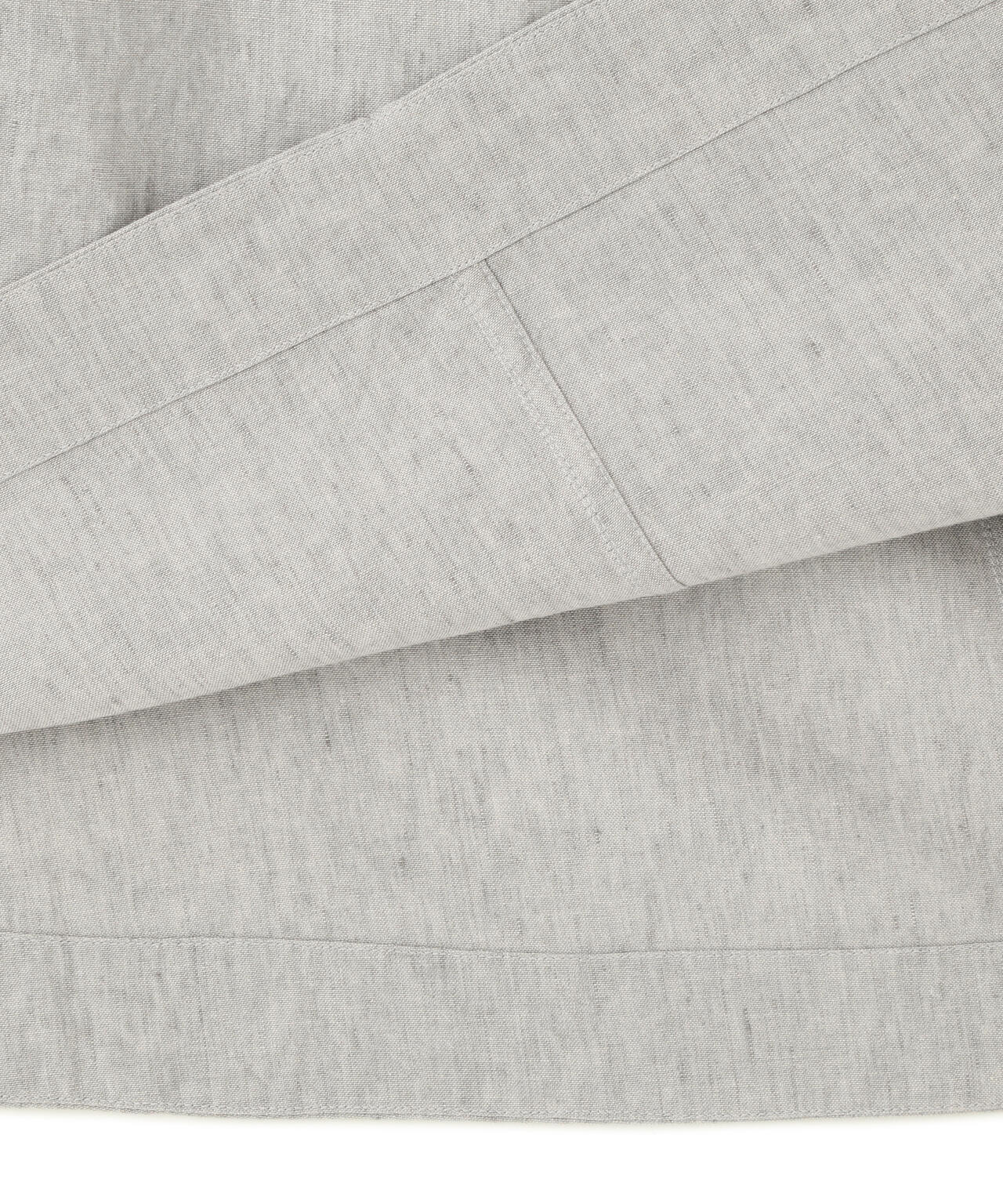 FADED LINEN COTTON PLAINWEAVE SKIRT
