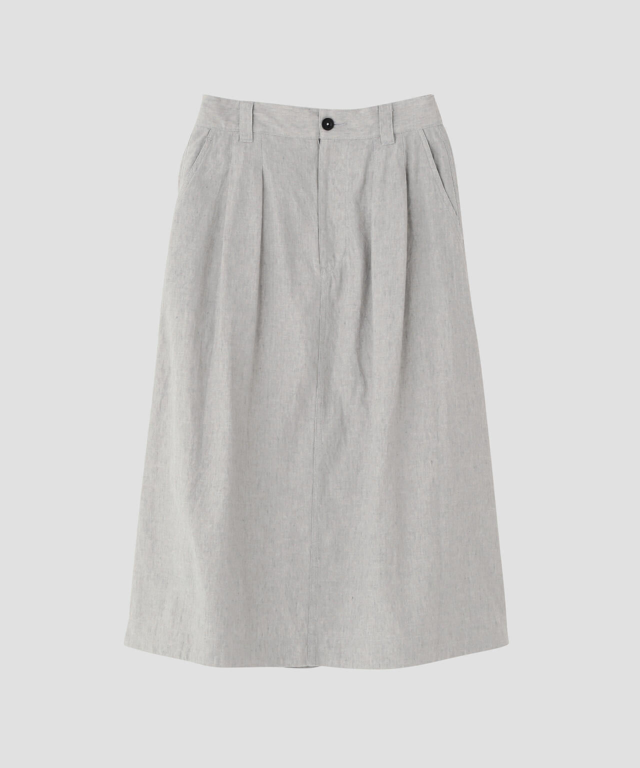 FADED LINEN COTTON PLAINWEAVE SKIRT