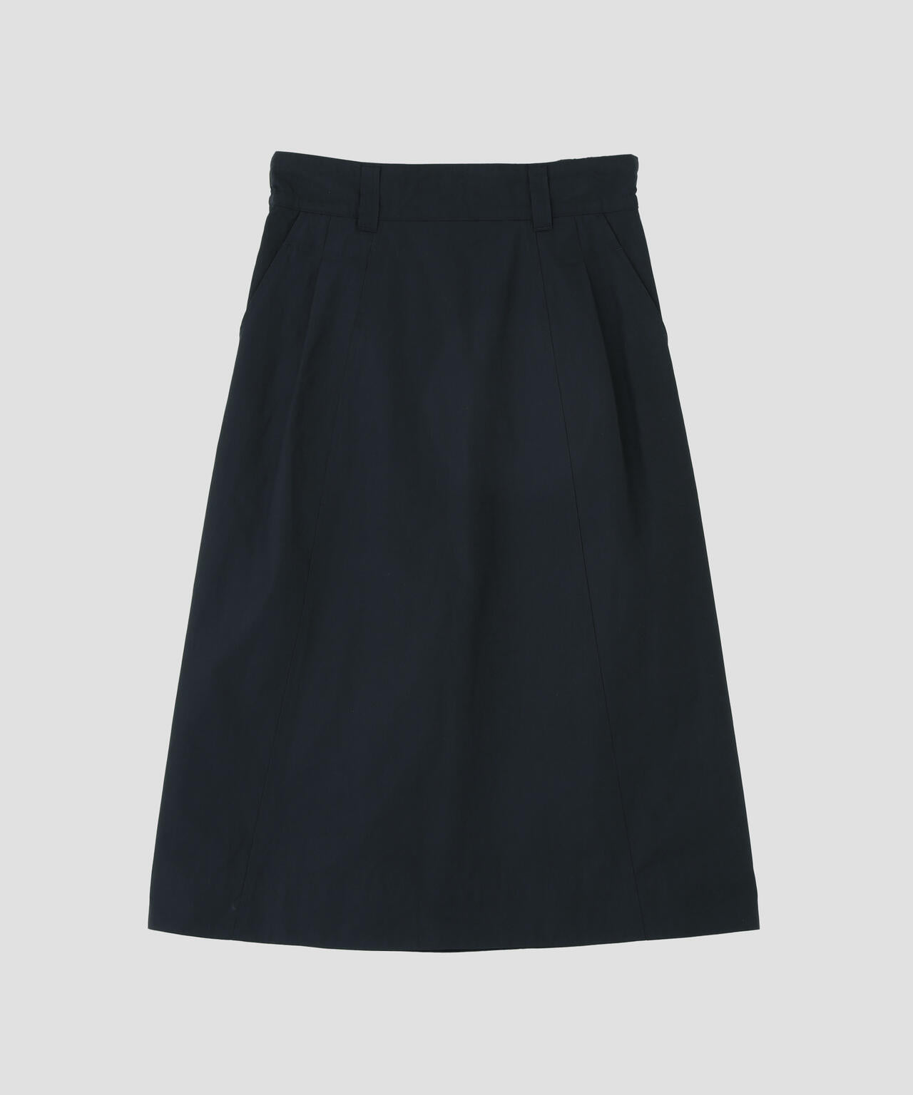 FINE COMPACT COTTON POPLIN SKIRT