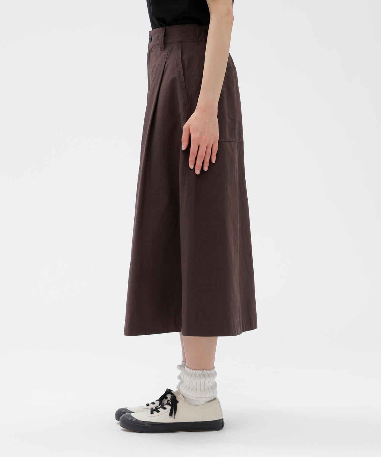 LIGHTWEIGHT COTTON NYLON TWILL SKIRT