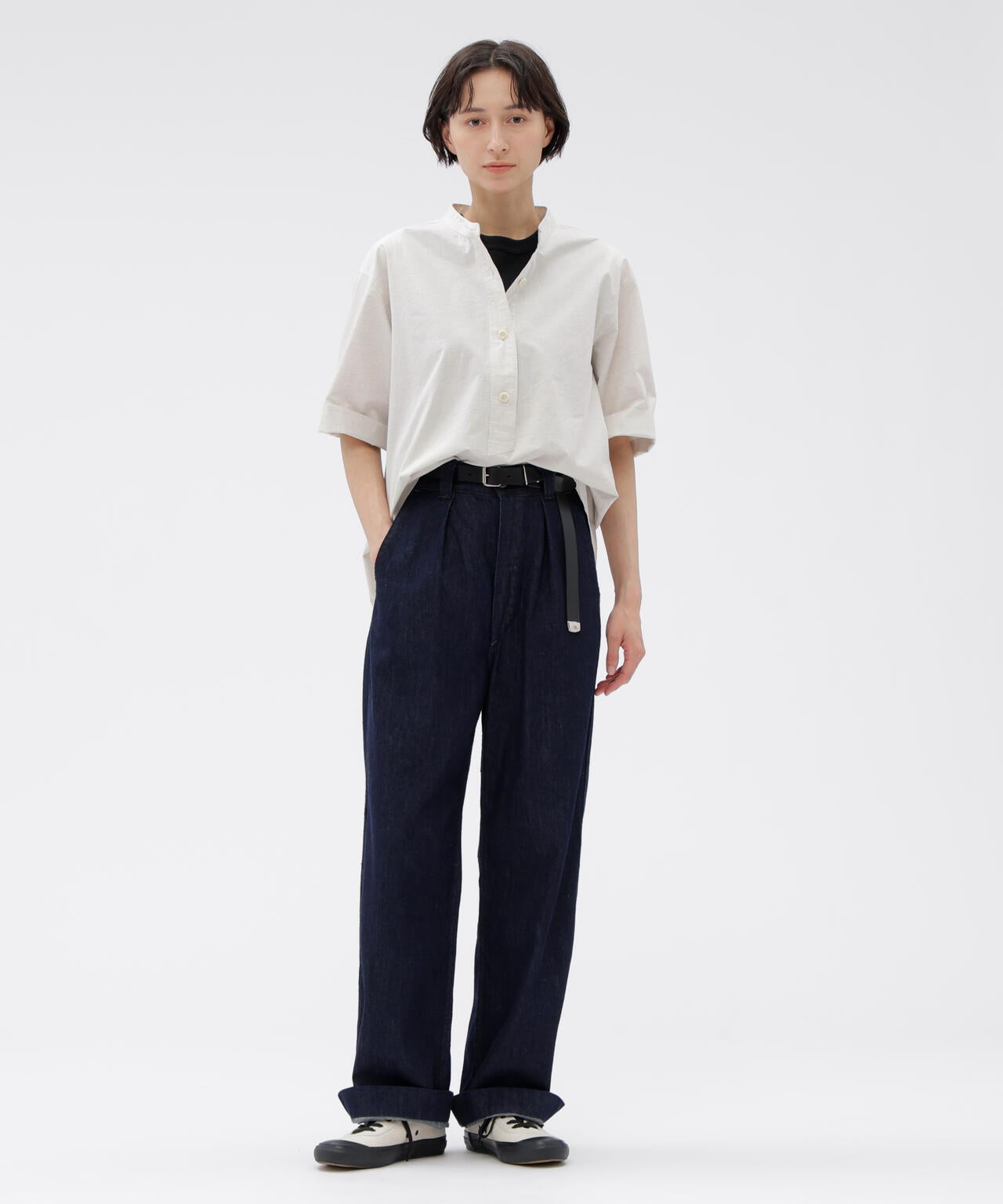 CANTON LIGHT DENIM TROUSERS