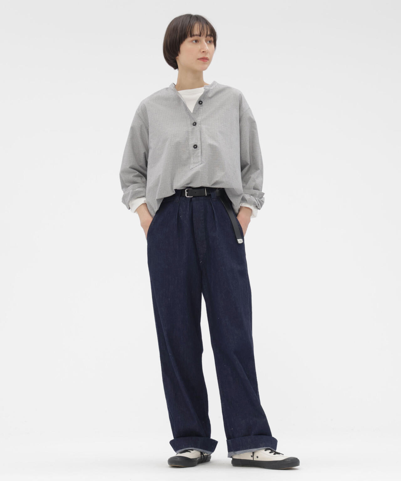 CANTON LIGHT DENIM TROUSERS