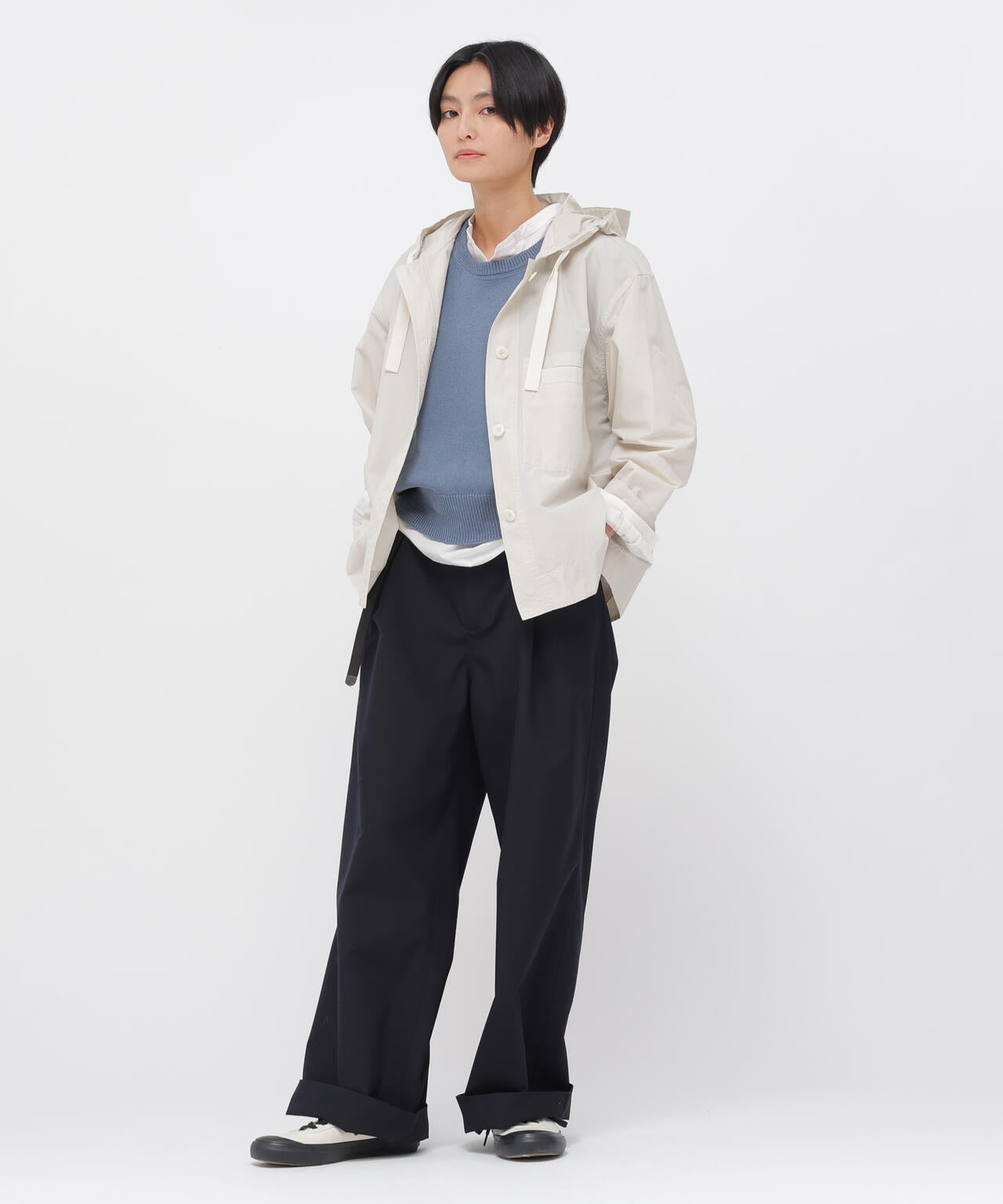 UNIFORM WOOL POLYESTER TROUSERS