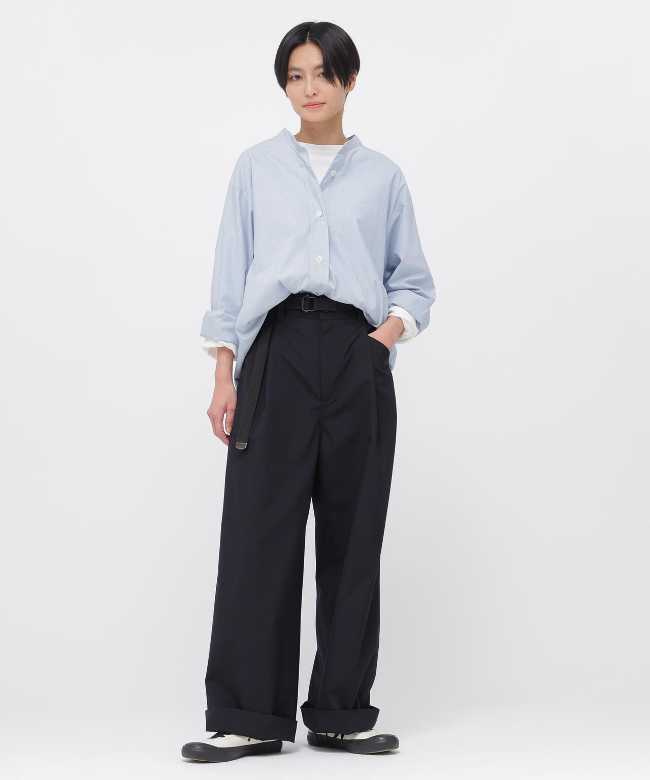 UNIFORM WOOL POLYESTER TROUSERS