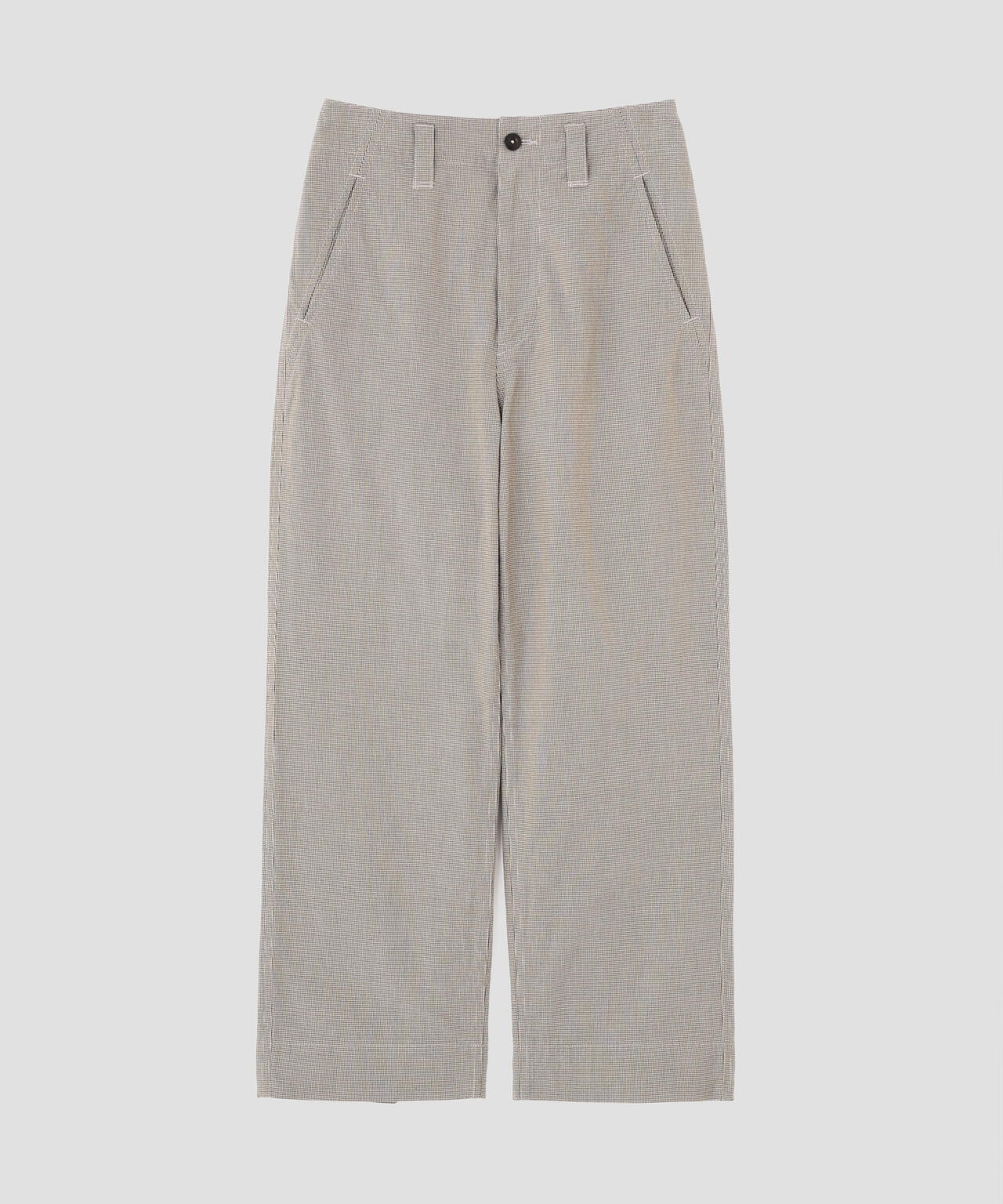 CHEF CHECK COTTON TROUSERS