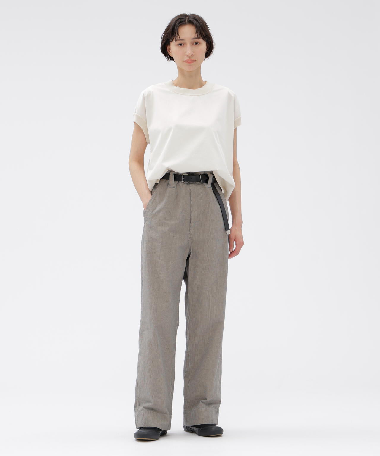 CHEF CHECK COTTON TROUSERS