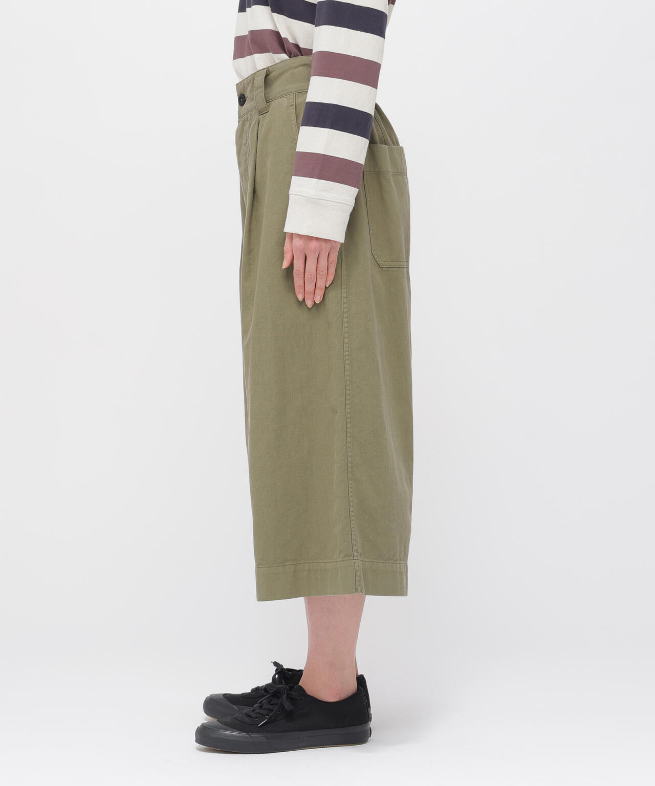 BELGIAN LINEN COTTON PLAINWEAVE TROUSERS