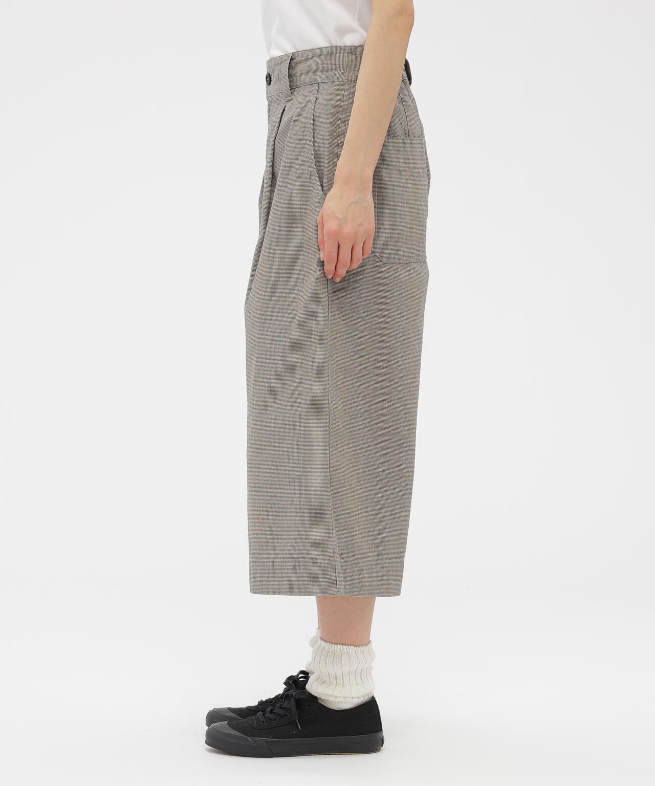CHEF CHECK COTTON TROUSERS