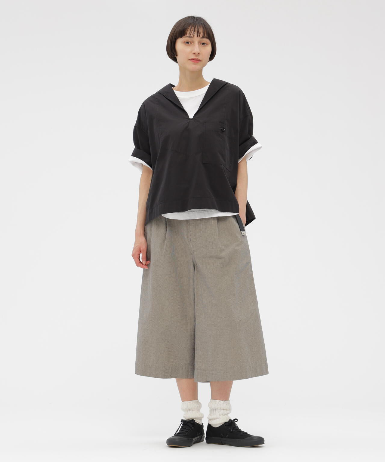 CHEF CHECK COTTON TROUSERS