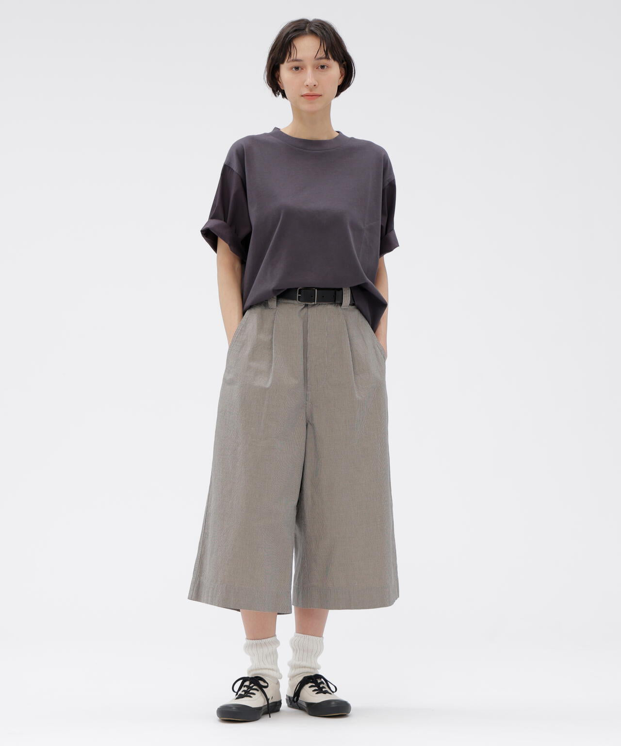 CHEF CHECK COTTON TROUSERS