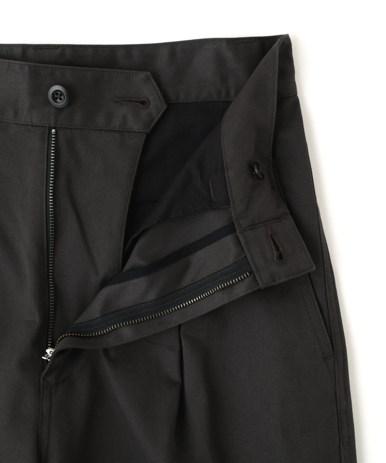 WASHED CHINO COTTON TROUSERS