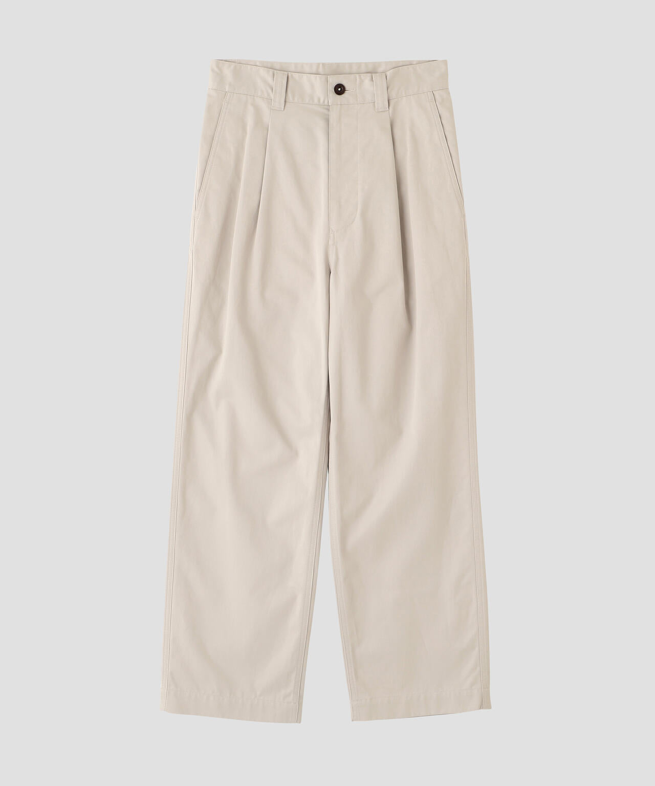 WASHED CHINO COTTON TROUSERS