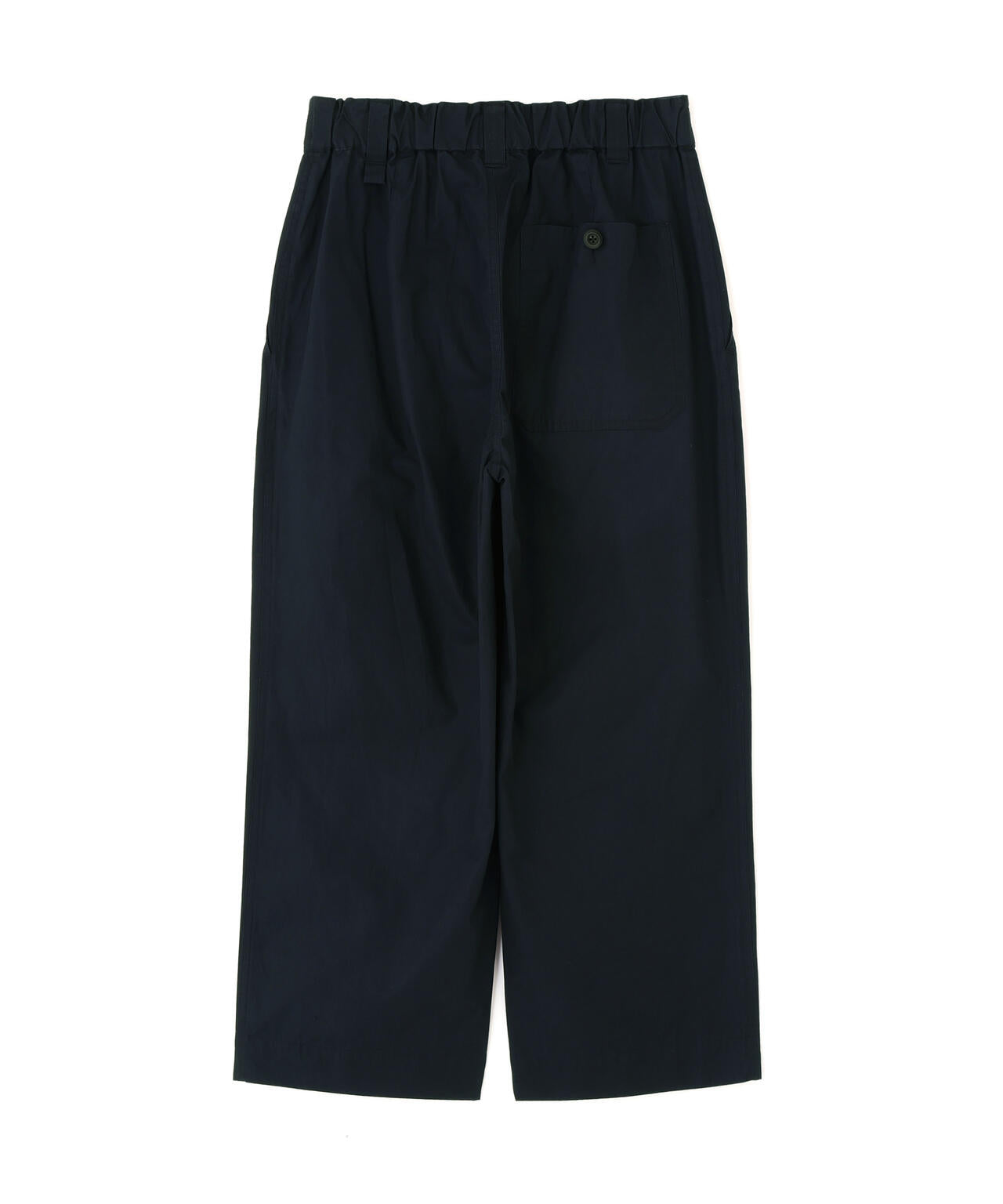 FINE COMPACT COTTON POPLIN TROUSERS