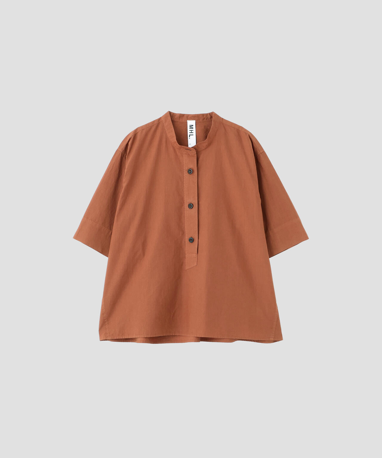 COTTON RAMIE POPLIN SHIRT