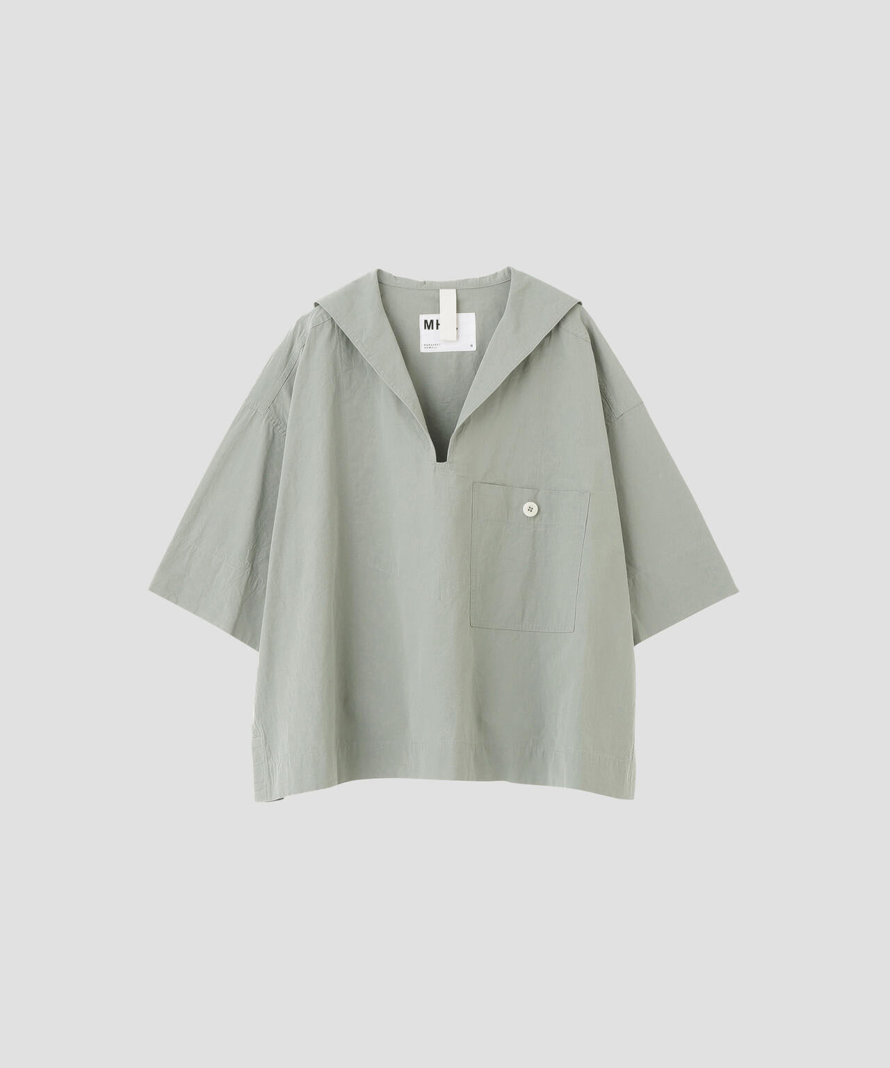 SANDED COTTON LINEN SHIRT