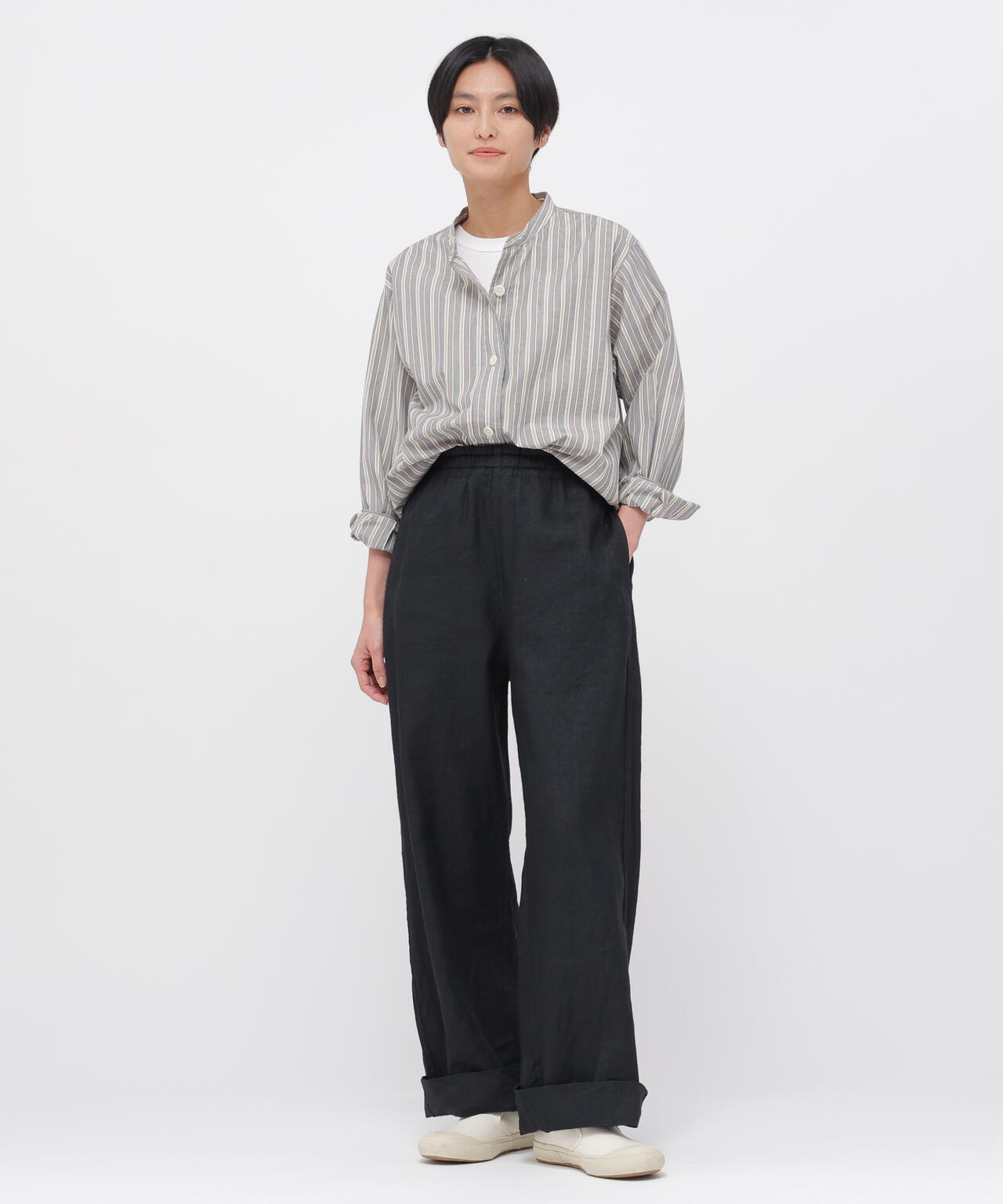 PYJAMA STRIPE COTTON SHIRT