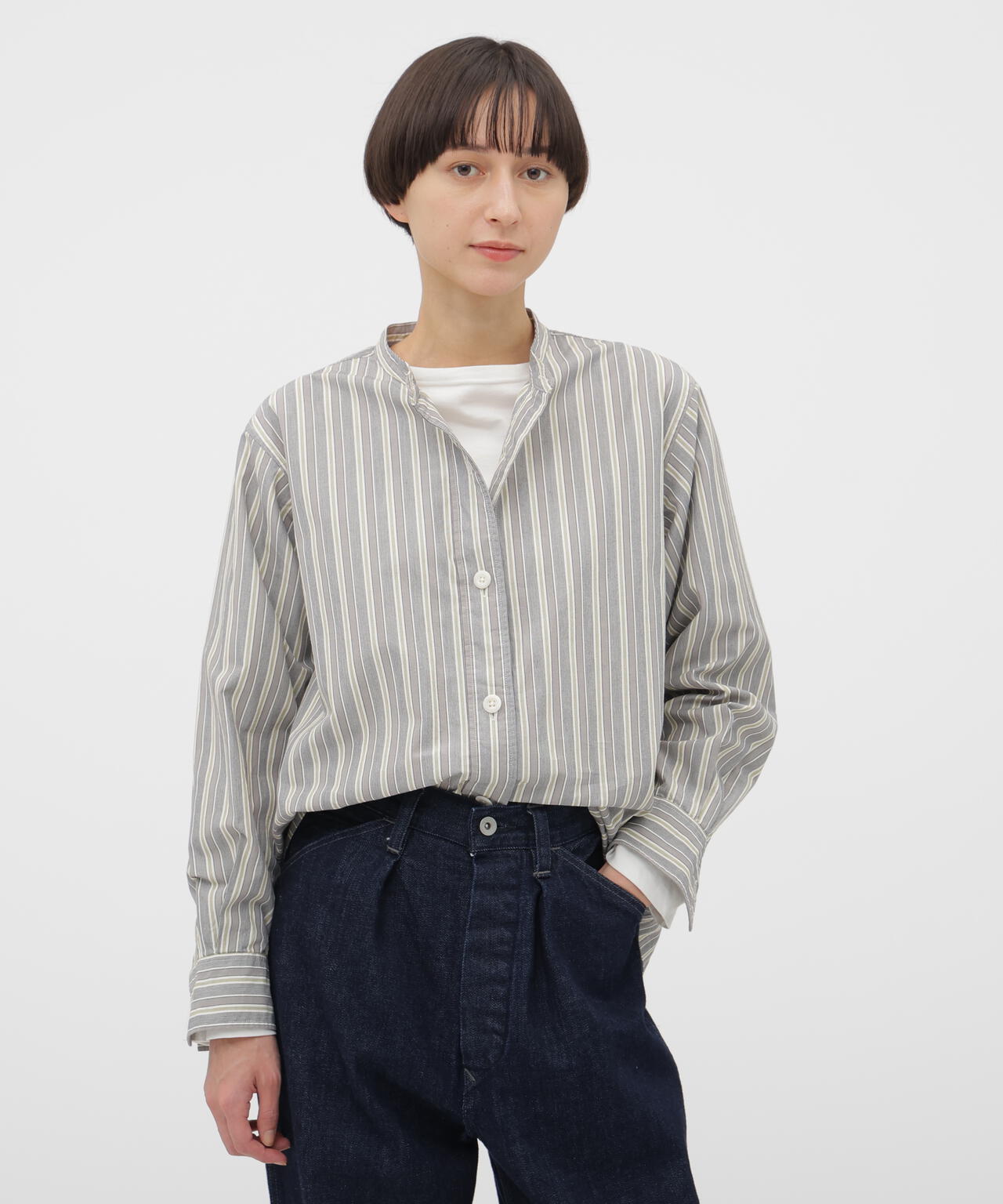 PYJAMA STRIPE COTTON SHIRT