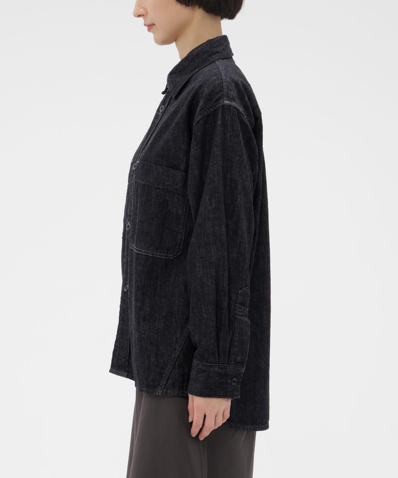 CANTON BLACK LIGHT DENIM SHIRT