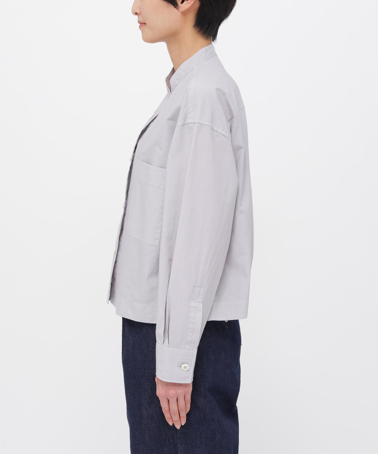 COTTON RAMIE POPLIN SHIRT