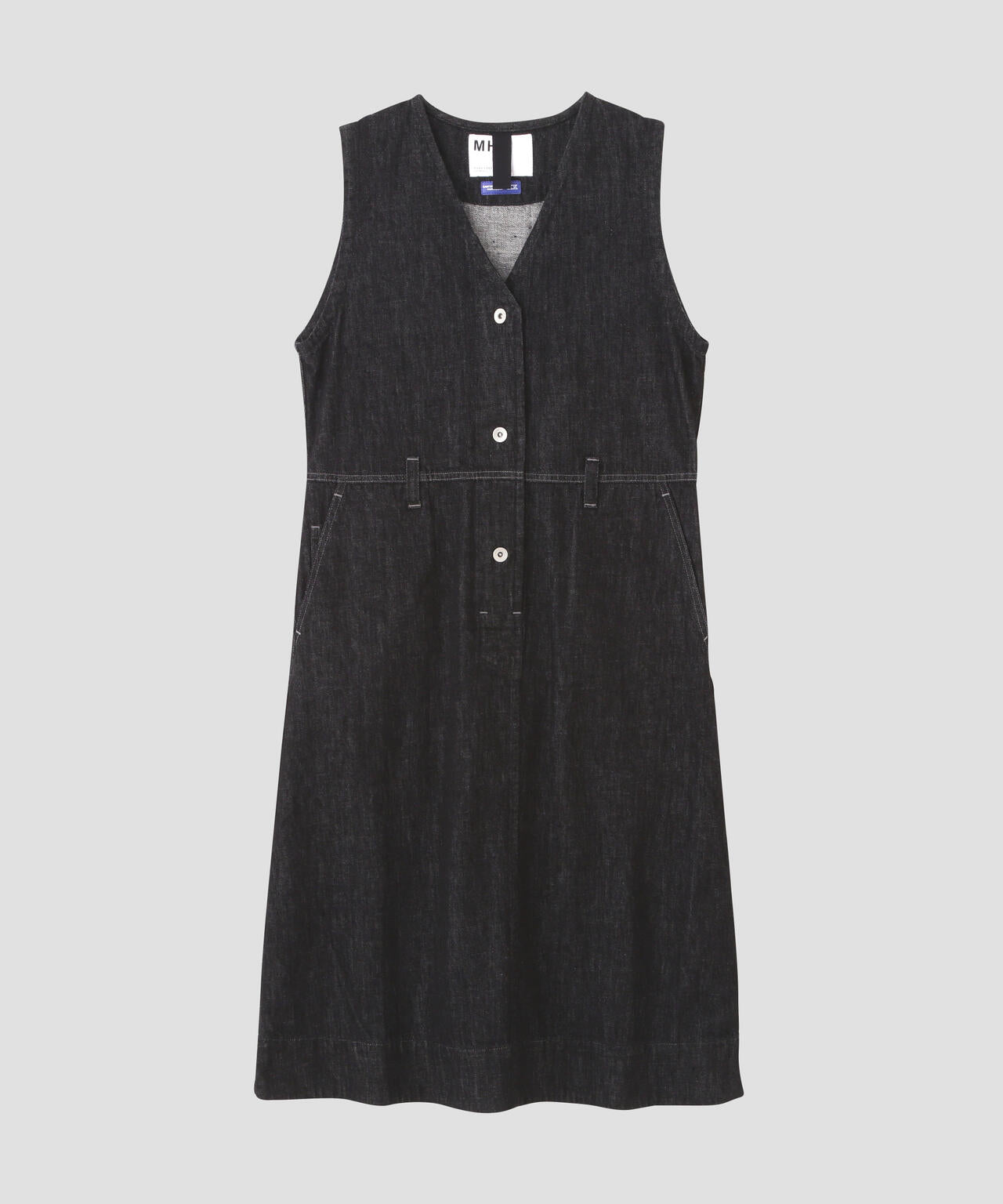 CANTON BLACK LIGHT DENIM DRESS