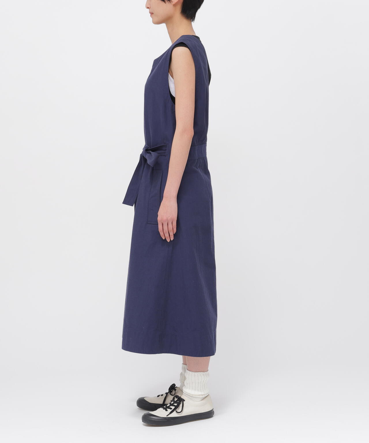 CRISP COTTON CHAMBRAY DRESS