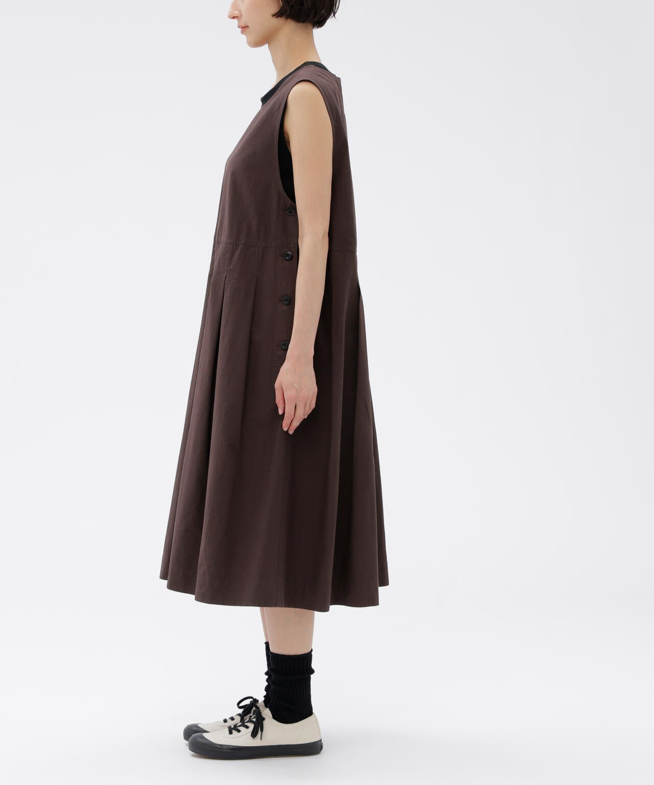 LIGHTWEIGHT COTTON NYLON TWILL DRESS