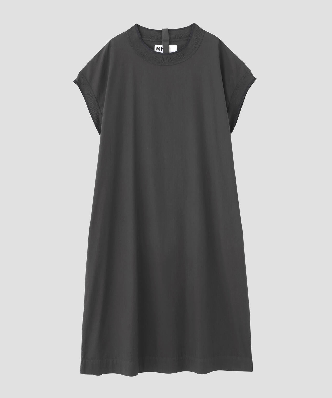 GARMENT DYED COTTON POPLIN DRESS