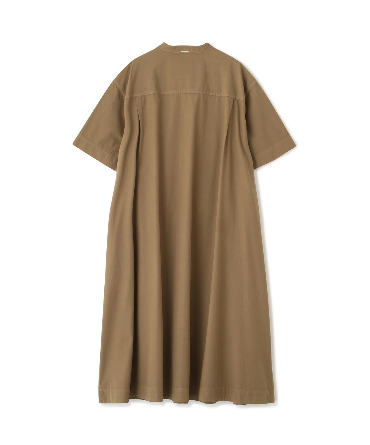 GARMENT DYED COTTON POPLIN DRESS