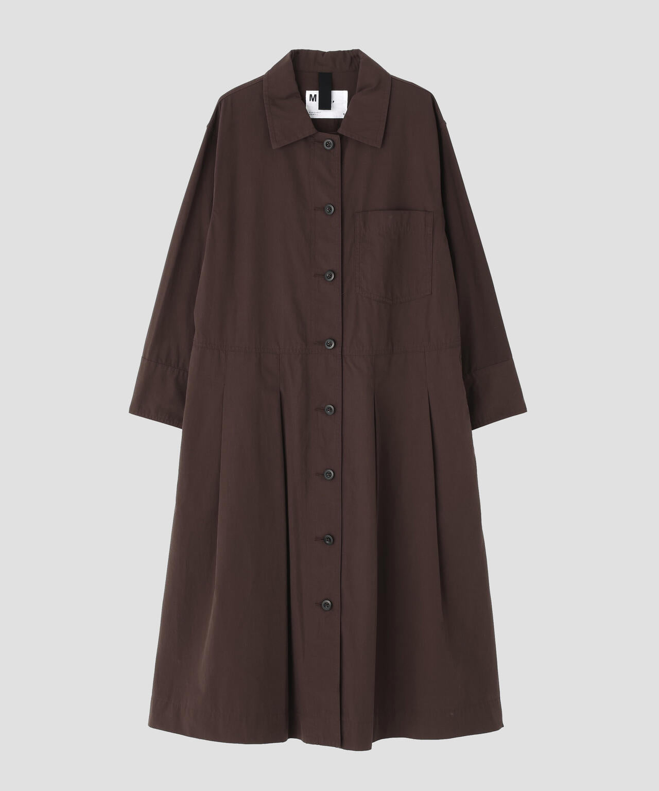 COTTON CUPRA PLAINWEAVE DRESS