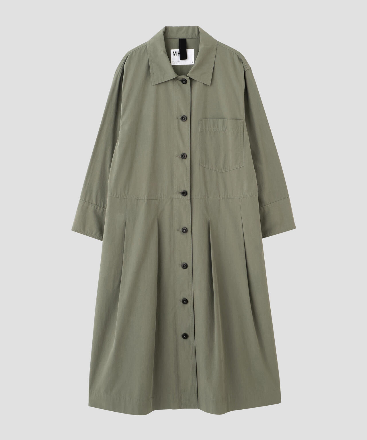 COTTON CUPRA PLAINWEAVE DRESS