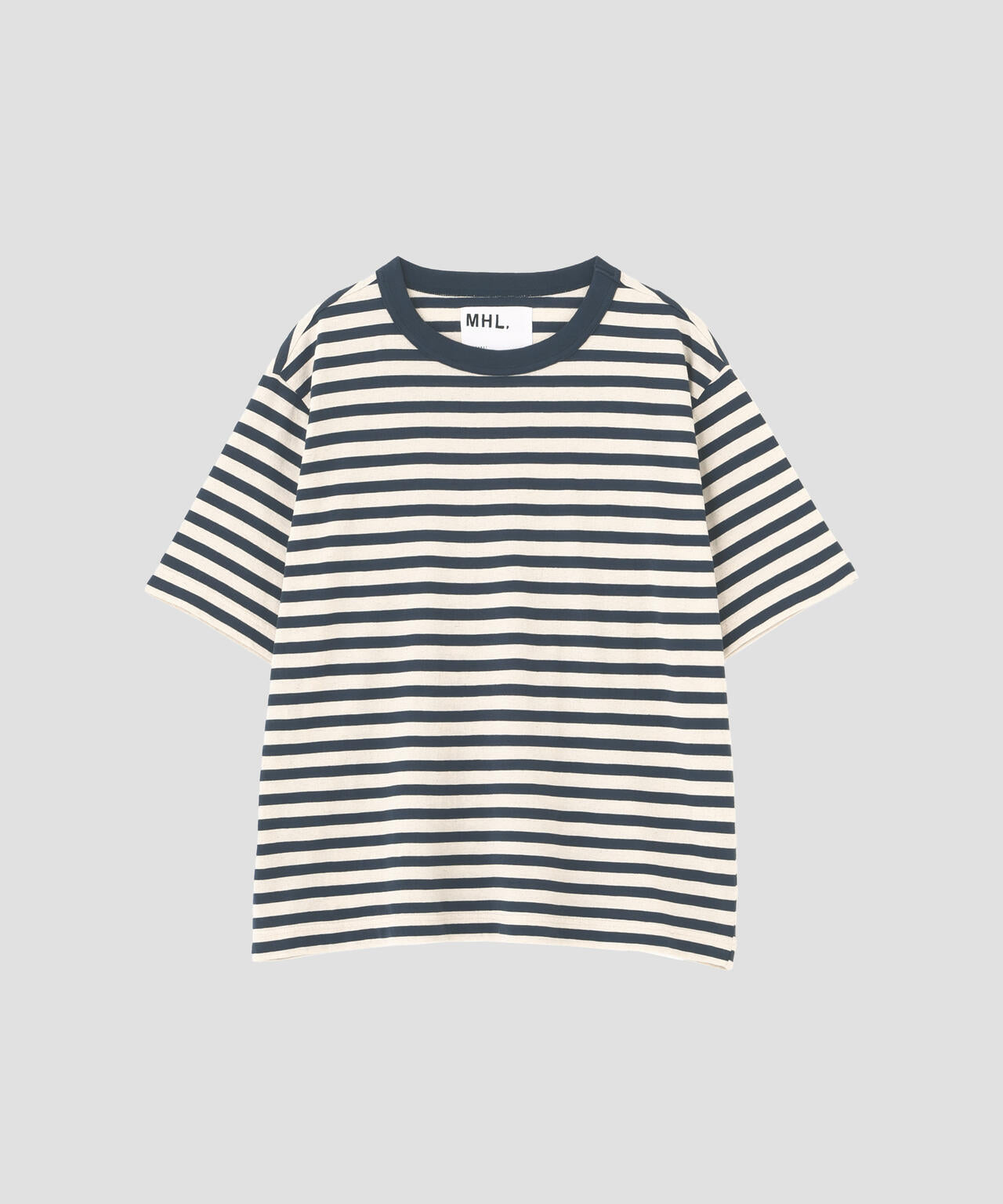 COTTON LINEN STRIPE JERSEY TOP