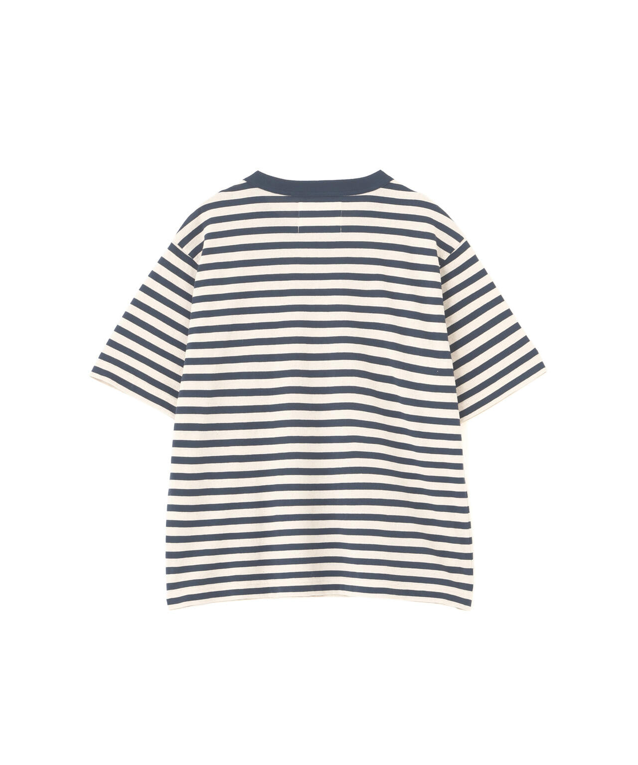 COTTON LINEN STRIPE JERSEY TOP