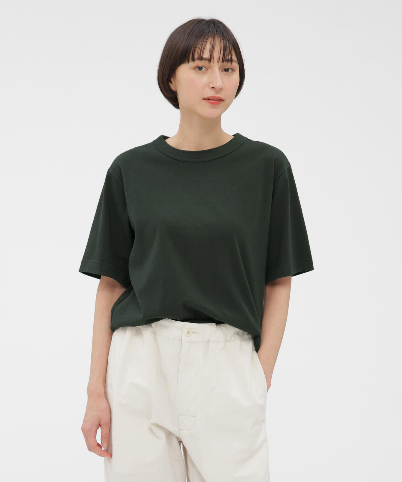 RAW SLUB COTTON JERSEY TOP