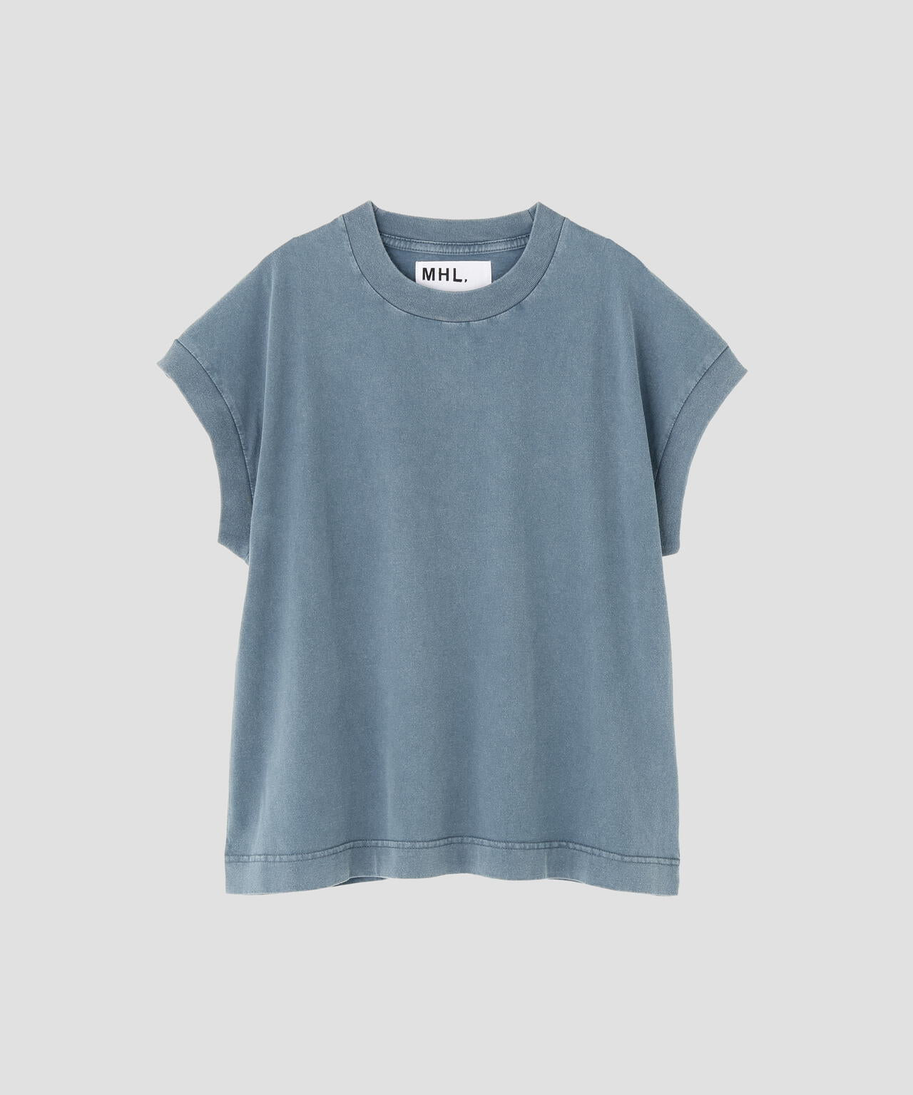 FADED ROUGH COTTON JERSEY TOP