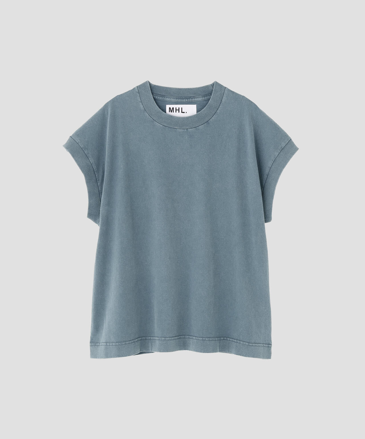 FADED ROUGH COTTON JERSEY TOP