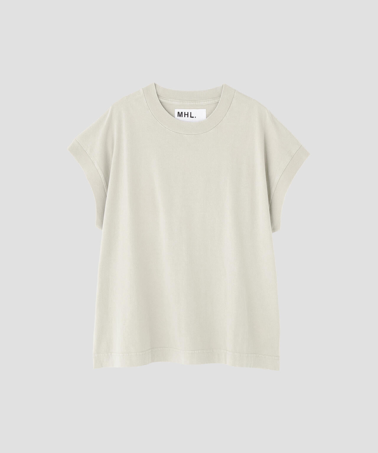 FADED ROUGH COTTON JERSEY TOP