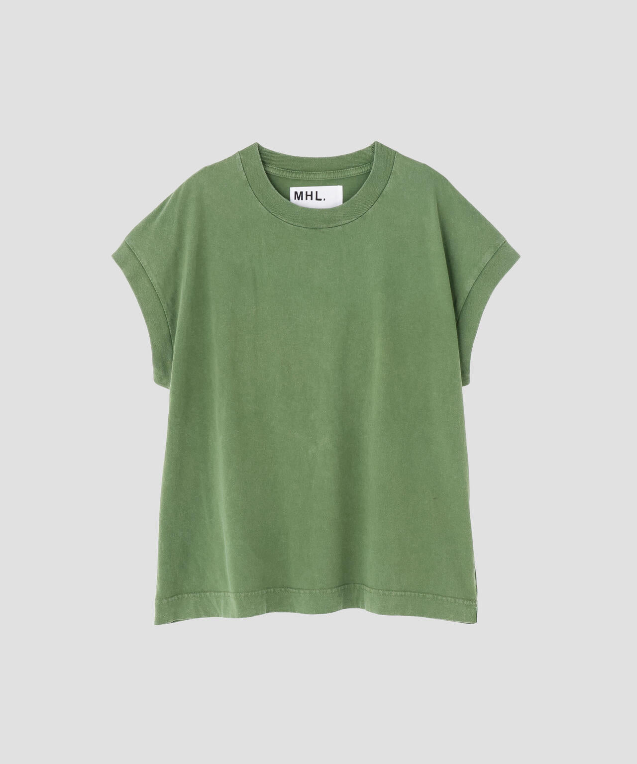 FADED ROUGH COTTON JERSEY TOP