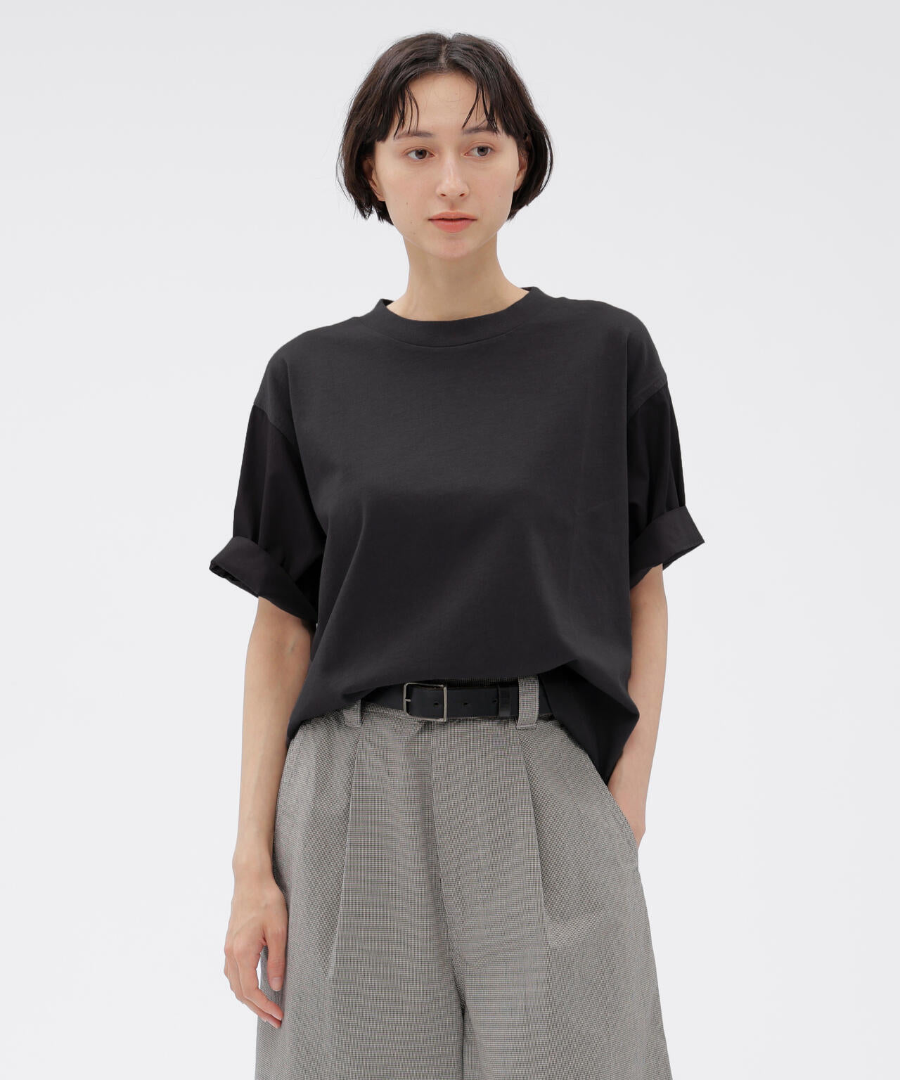 GARMENT DYE COTTON JERSEY TOP