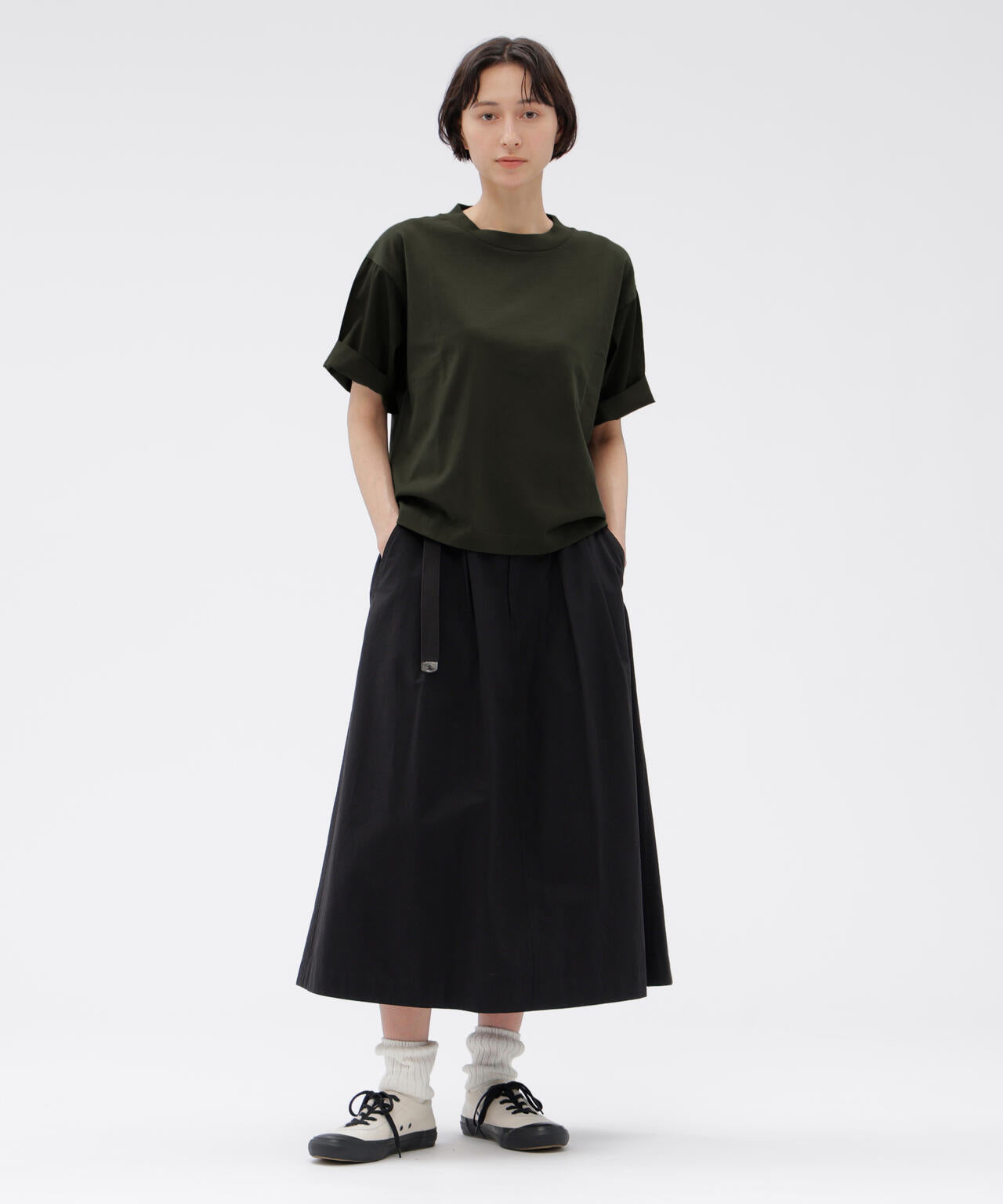 GARMENT DYE COTTON JERSEY TOP