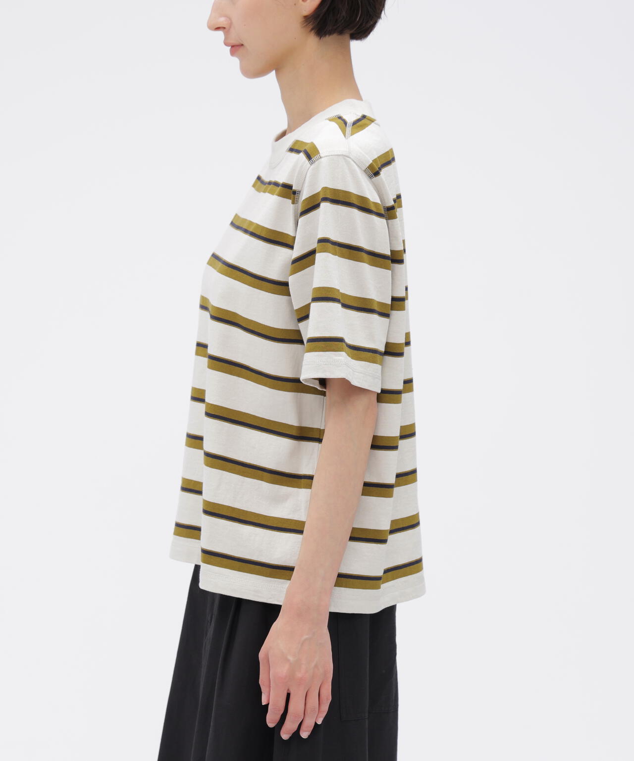 OUTLINE STRIPE JERSEY TOP