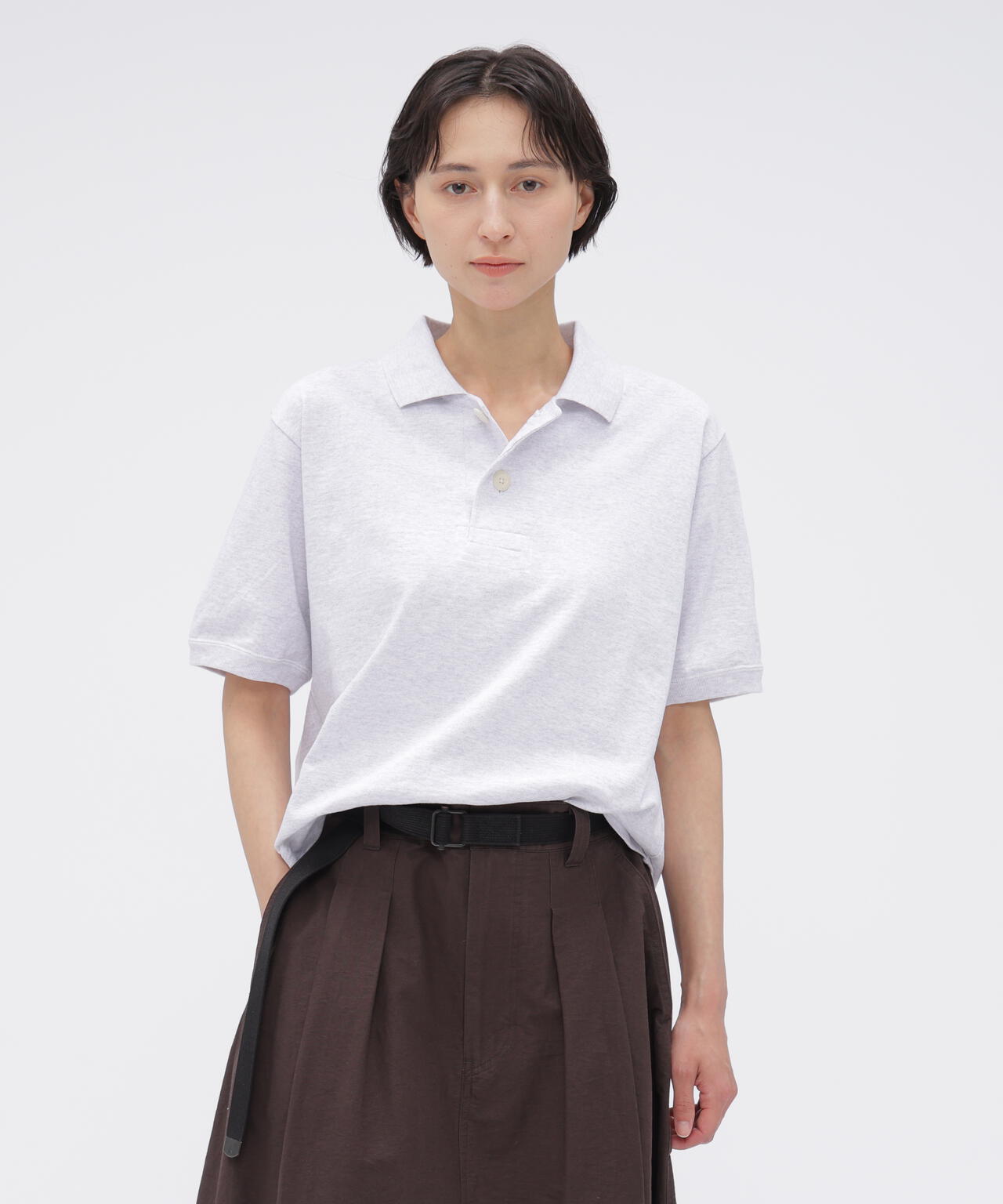 MARL COTTON JERSEY TOP