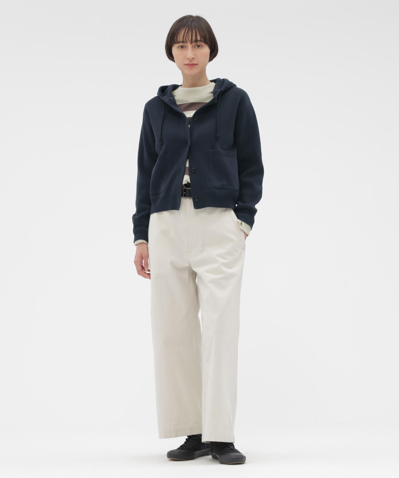 THREE COLOUR BLOCK STRIPE TOP