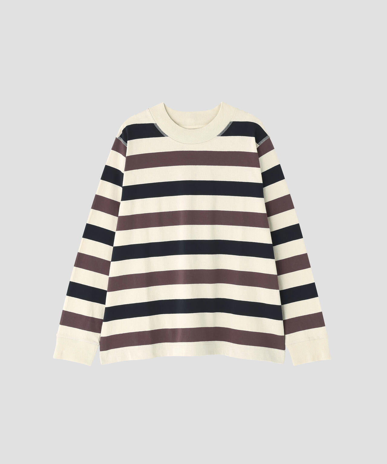 THREE COLOUR BLOCK STRIPE TOP
