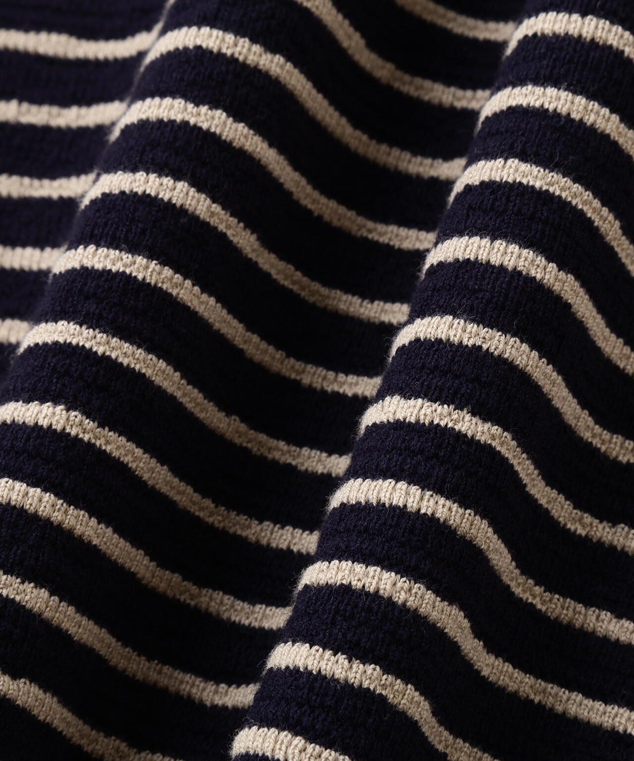 TEXTURED COTTON STRIPE TOP