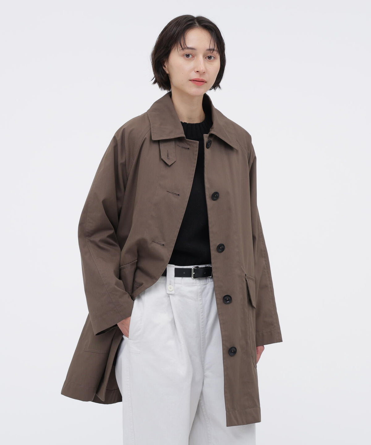 DRY COTTON NYLON OXFORD COAT