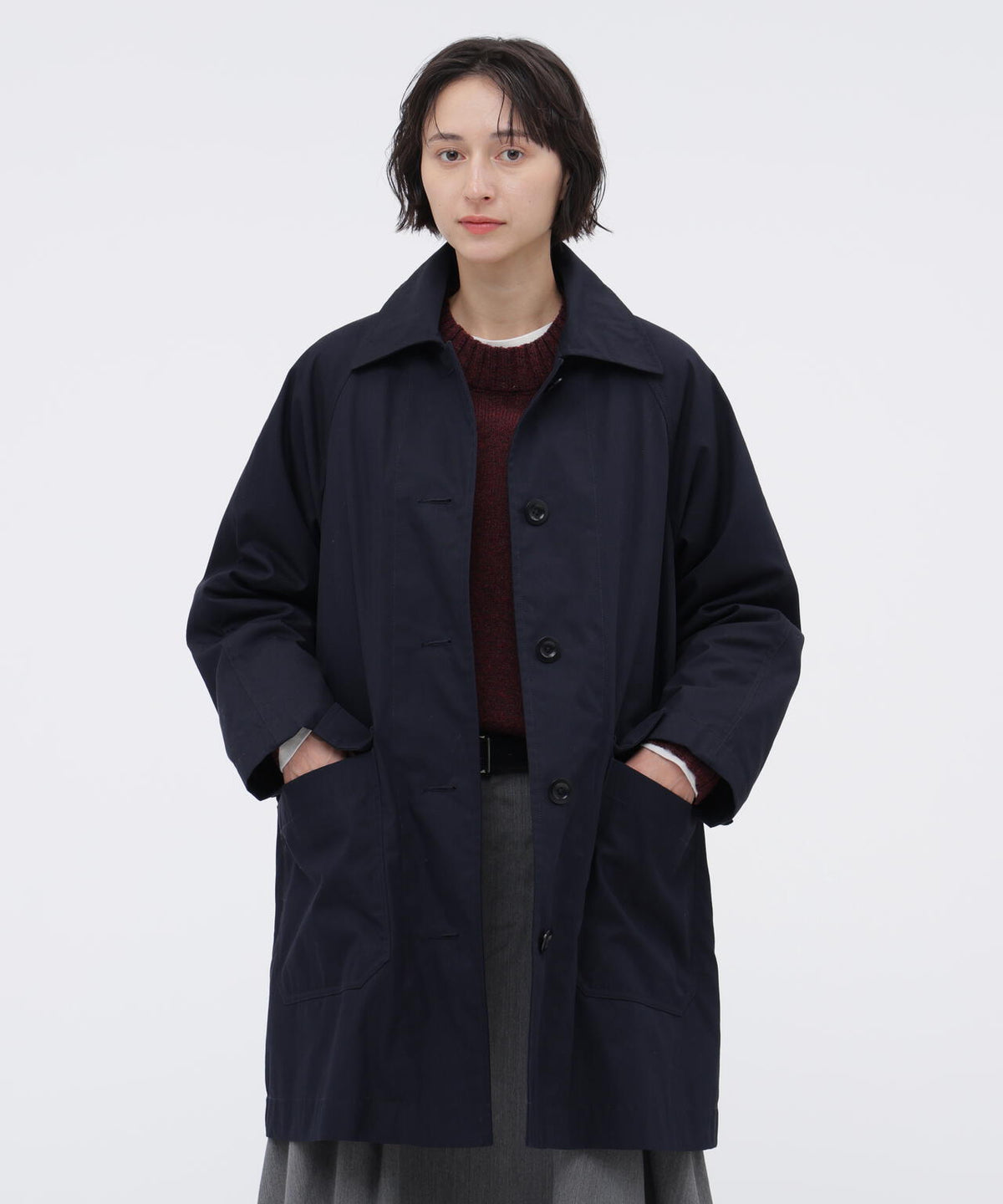 DRY COTTON NYLON OXFORD COAT