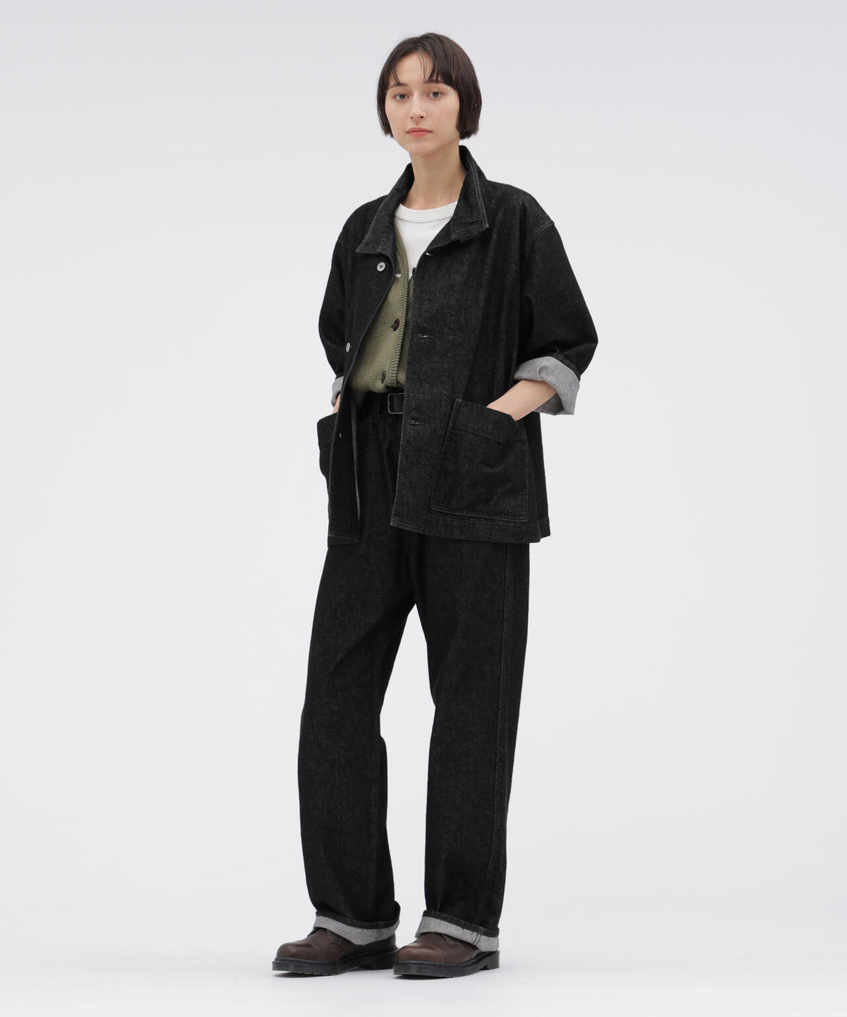 CANTON BLACK DENIM BLOUSON